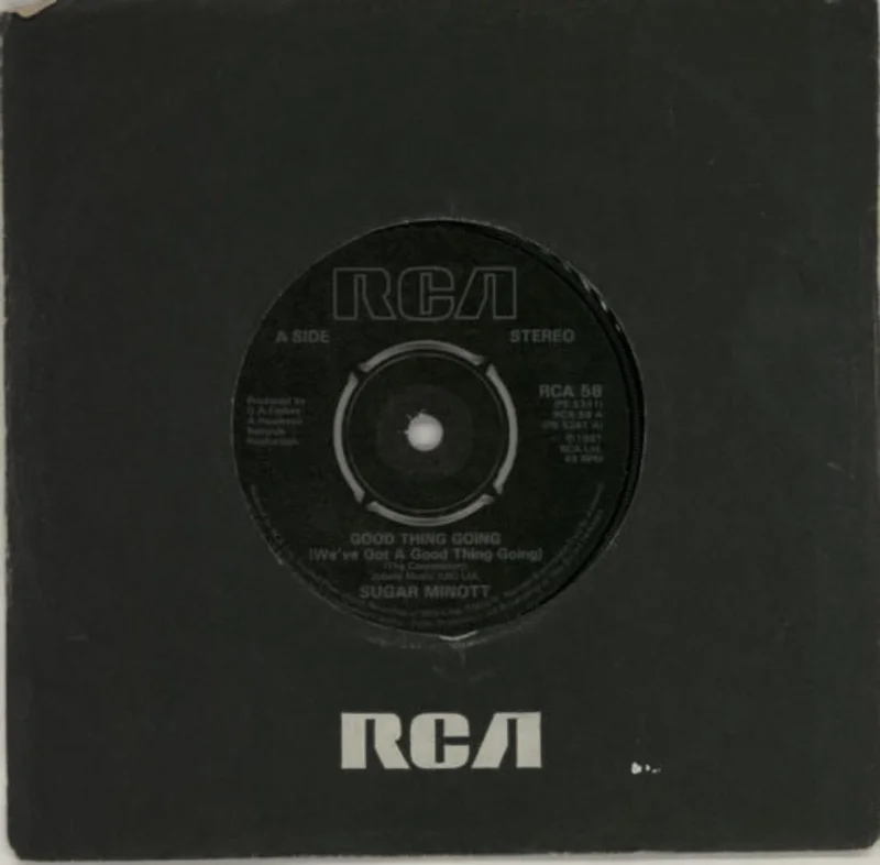 Sugar Minott Good Thing Going - 4 Prong UK 7" vinyl