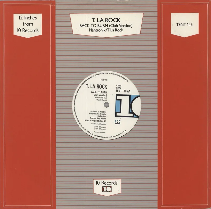 T La Rock Back To Burn (Club Version) UK 12" vinyl
