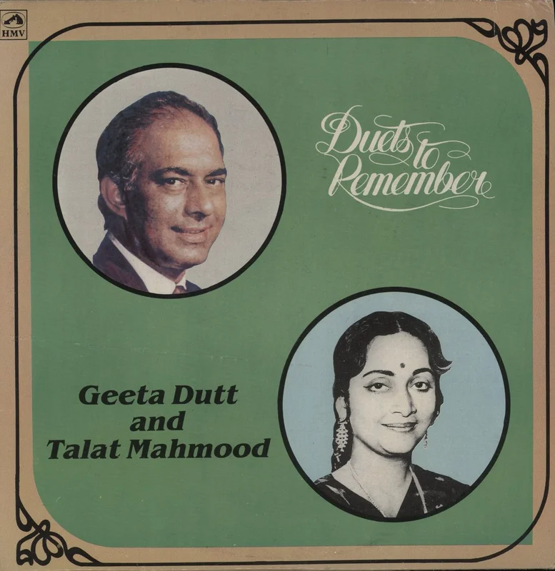 Talat Mahmood Duets To Remember Indian Vinyl LP