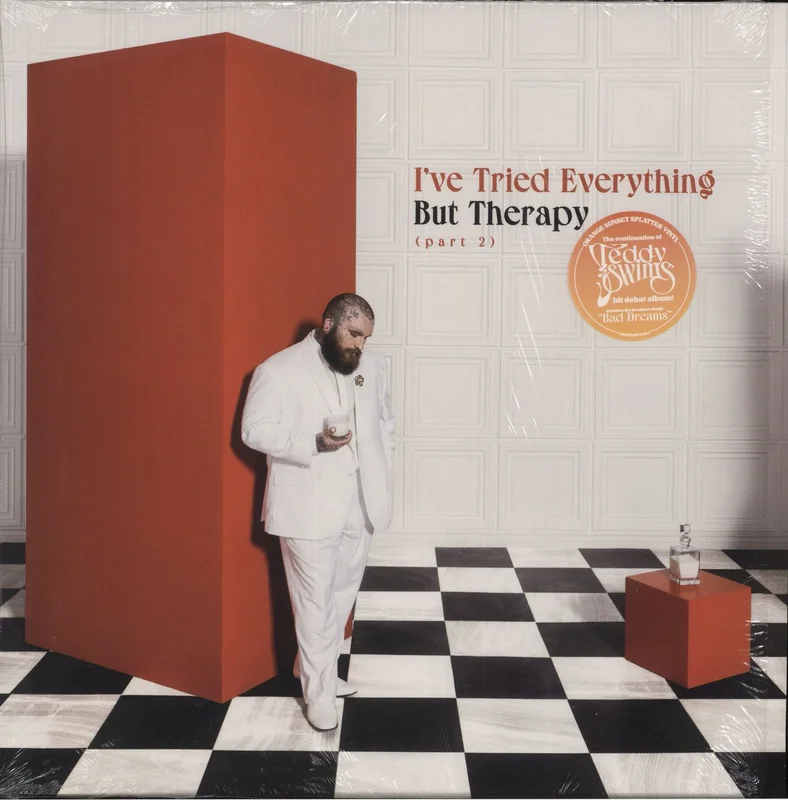 Teddy Swims I've Tried Everything But Therapy (Part 2) - Orange Sunset Splatter Vinyl UK Vinyl LP