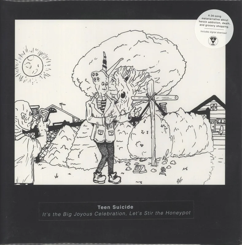 Teen Suicide It's the Big Joyous Celebration, Let's Stir the Honeypot - Black & Gold/Oxblood Vinyl US Vinyl LP