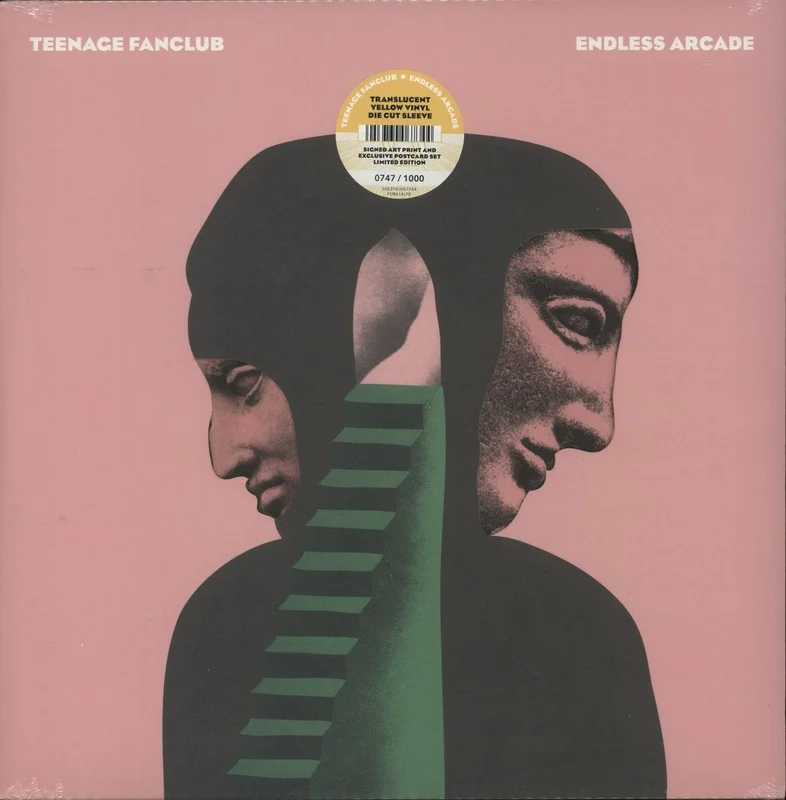 Teenage Fanclub Endless Arcade - Yellow Vinyl + Signed Print - Sealed UK Vinyl LP