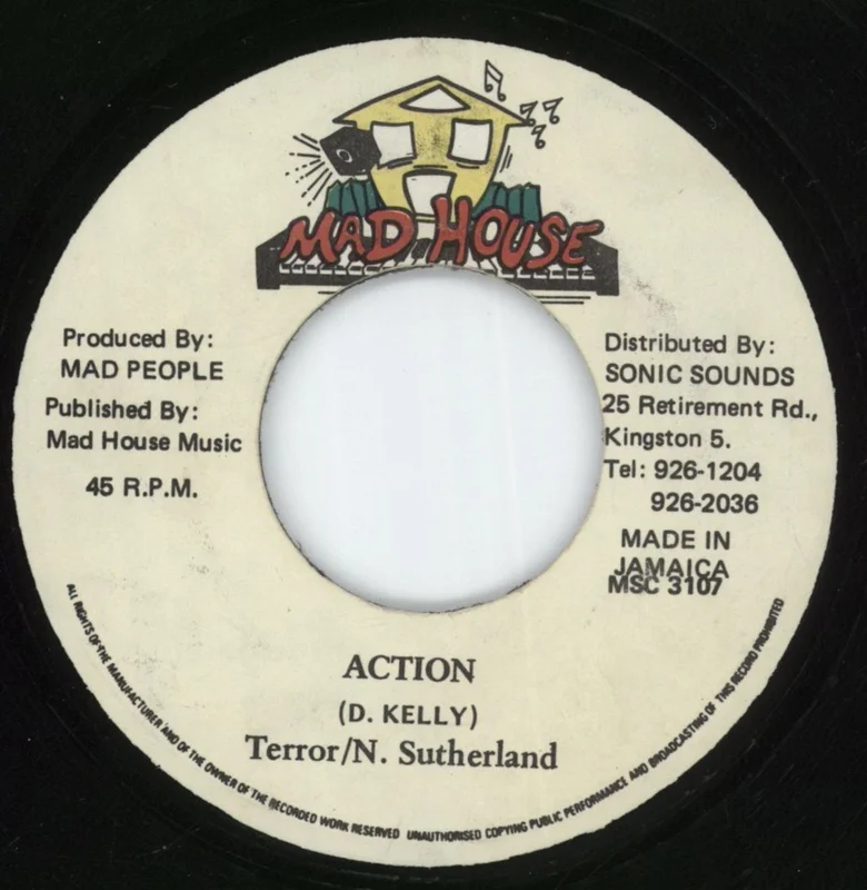 Terror Fabulous Action Jamaican 7" vinyl