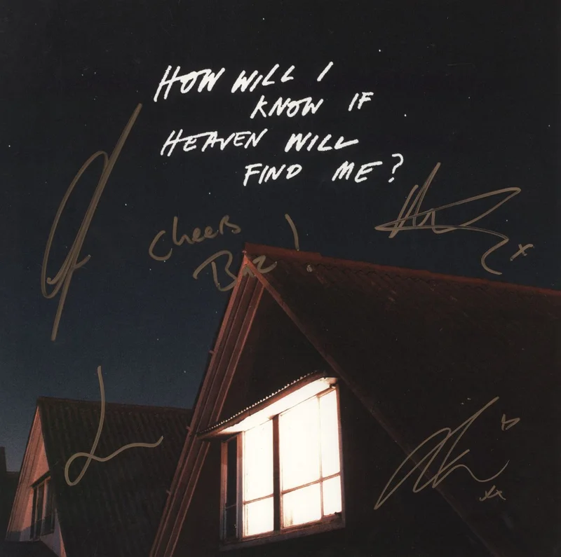 The Amazons How Will I Know If Heaven Will Find Me? - Blue Vinyl - Autographed UK Vinyl LP