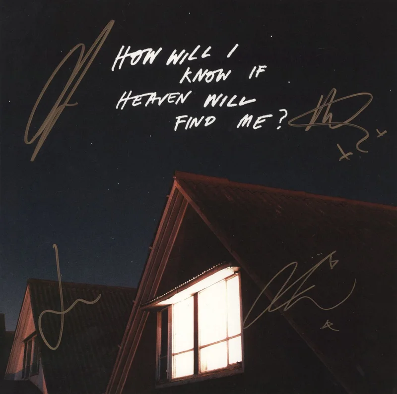 The Amazons How Will I Know If Heaven Will Find Me? - Blue Vinyl + Booklet - Autographed UK Vinyl LP