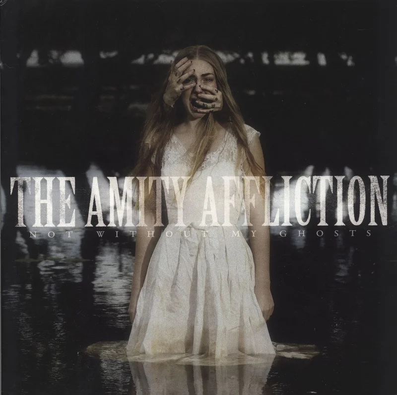The Amity Affliction Not Without My Ghosts - Orange & Black Galaxy Marbled Vinyl UK Vinyl LP