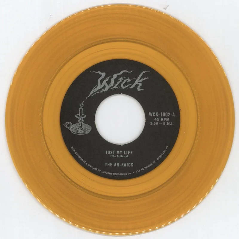 The Ar-Kaics Just My Life / It's Her Eyes - Orange Vinyl US 7" vinyl