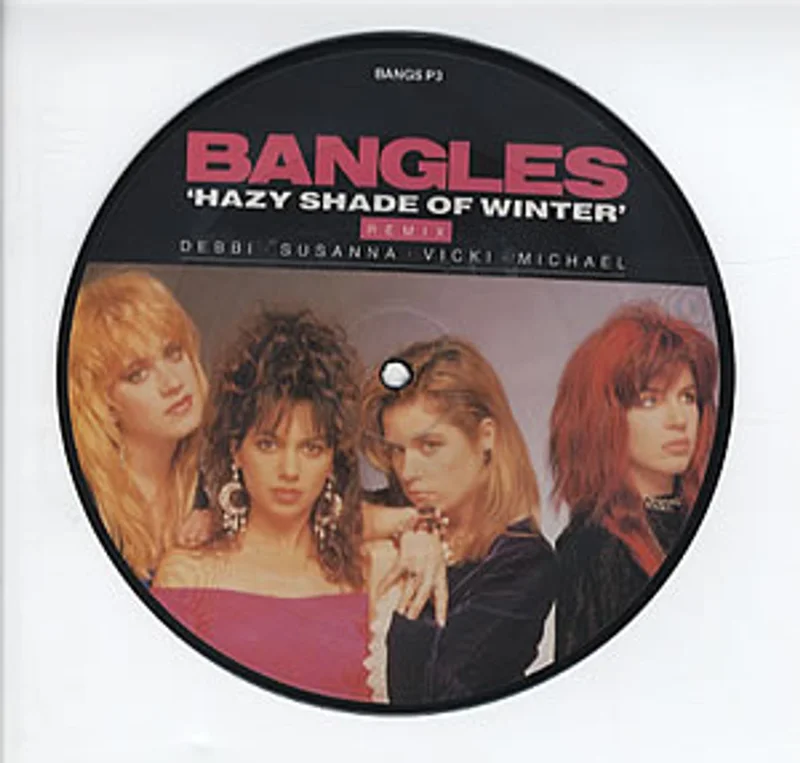 The Bangles Hazy Shade Of Winter UK 7" picture disc
