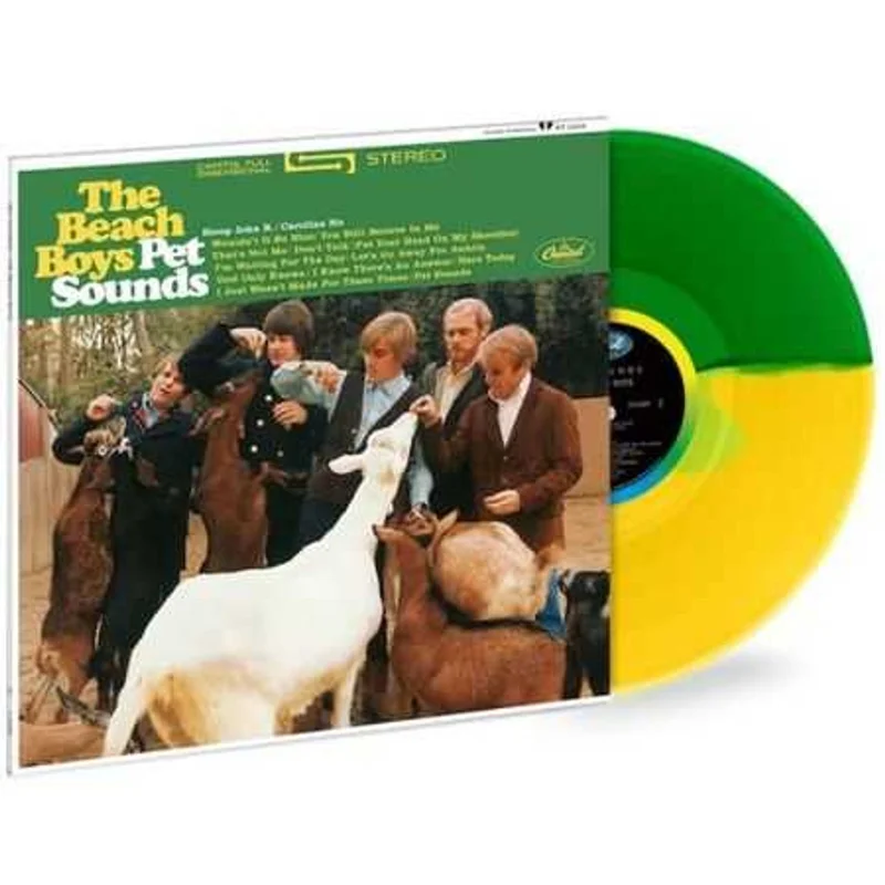 The Beach Boys Pet Sounds - 180gm Green & Yellow Split Coloured Vinyl UK Vinyl LP