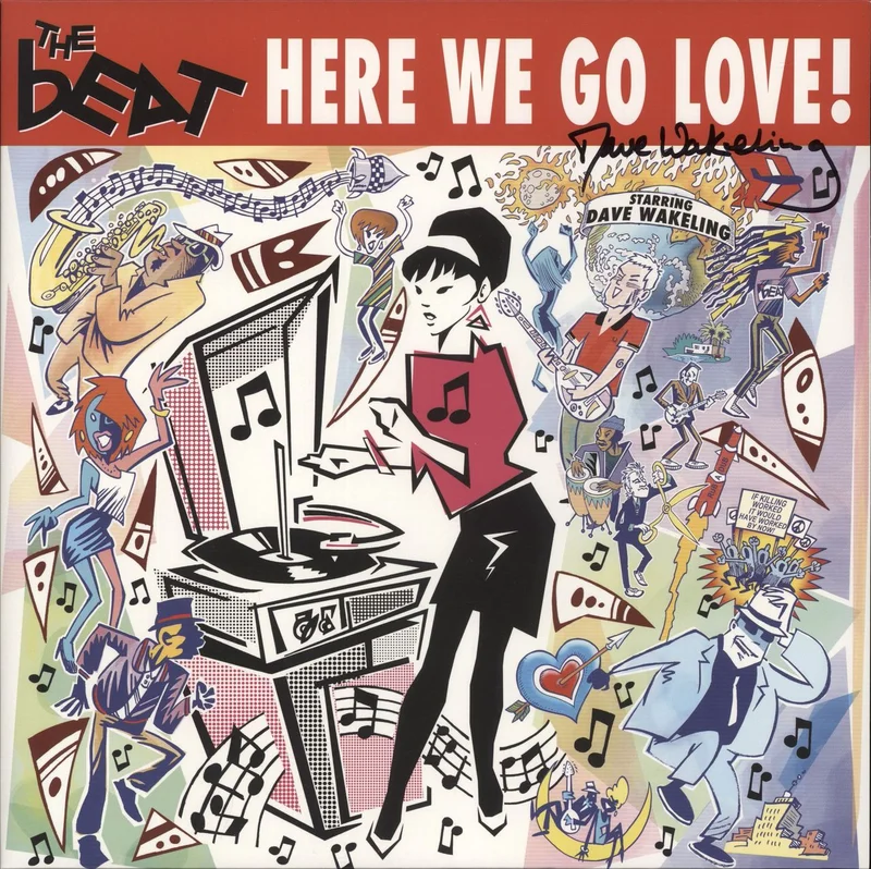 The Beat Here We Go Love! - Autographed UK 2-LP vinyl set