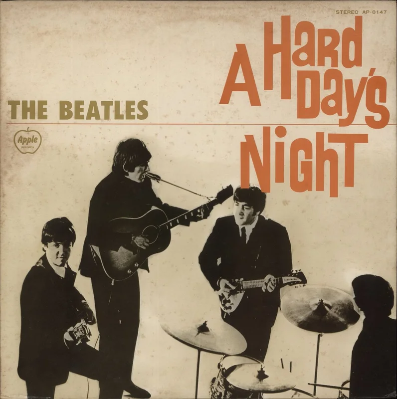 The Beatles A Hard Day's Night - 2nd Apple - EX Japanese Vinyl LP