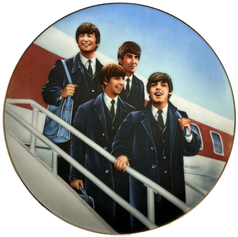 The Beatles Hello America Plate UK Memorabilia