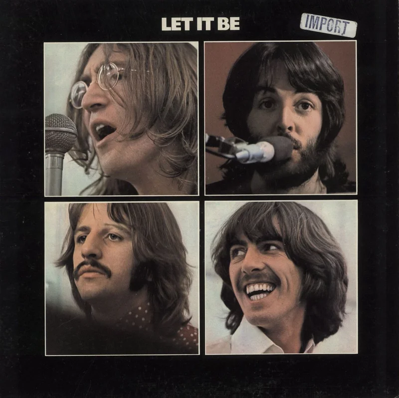 The Beatles Let It Be - 1st - EX - Import Sticker US Vinyl LP