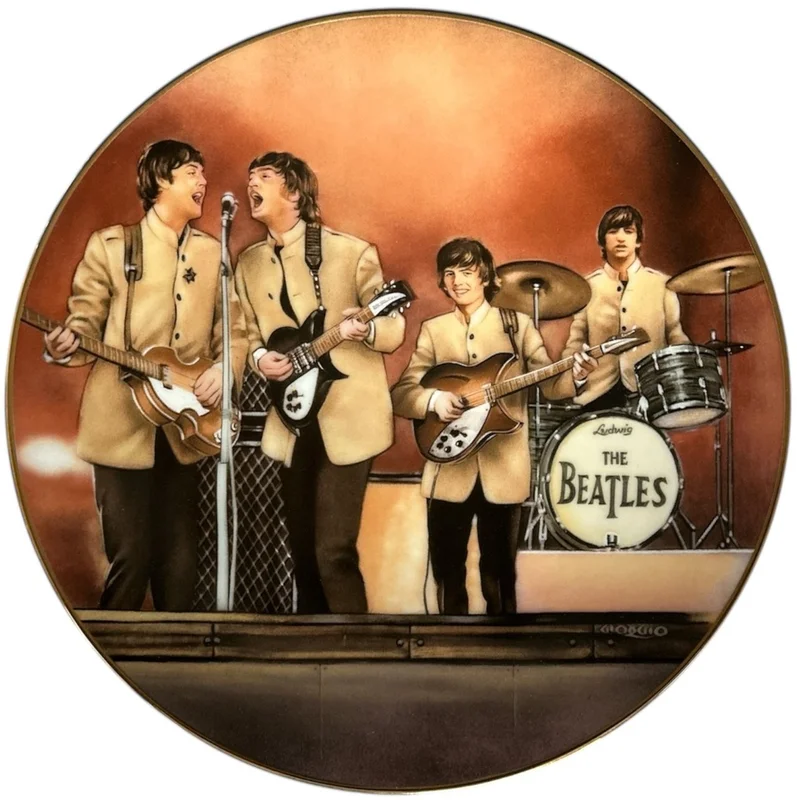 The Beatles Shea Stadium Plate UK Memorabilia