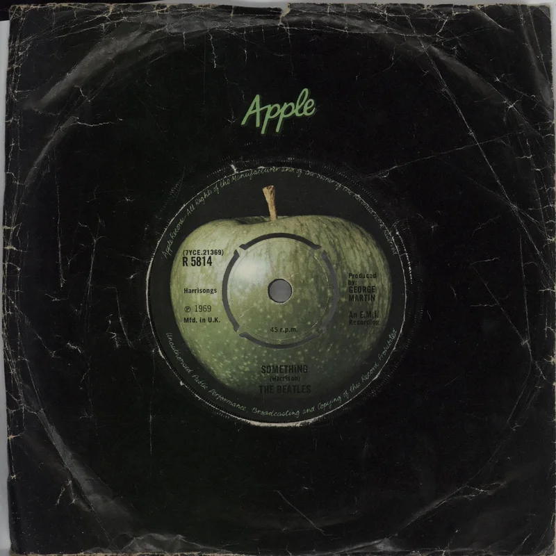 The Beatles Something - 4pr - EX UK 7" vinyl