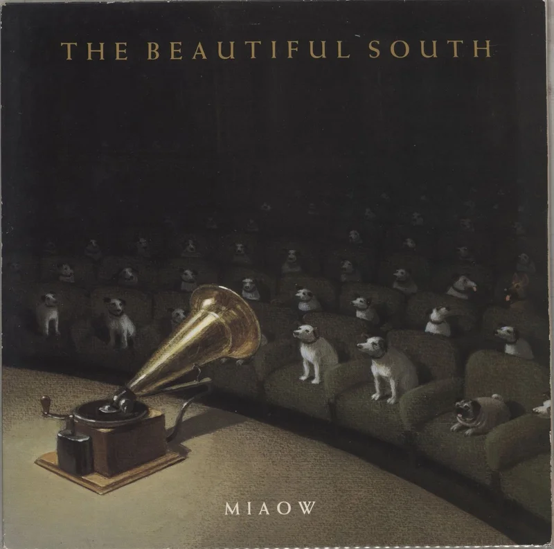 The Beautiful South Miaow - Withdrawn Sleeve UK Promo Vinyl LP