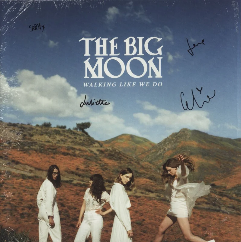 The Big Moon Walking Like We Do - Orange Vinyl - Autographed UK Vinyl LP
