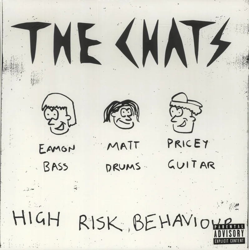 The Chats High Risk Behaviour - Black/White Pinwheel Vinyl - EX Sleeve - Sealed Australian Vinyl LP