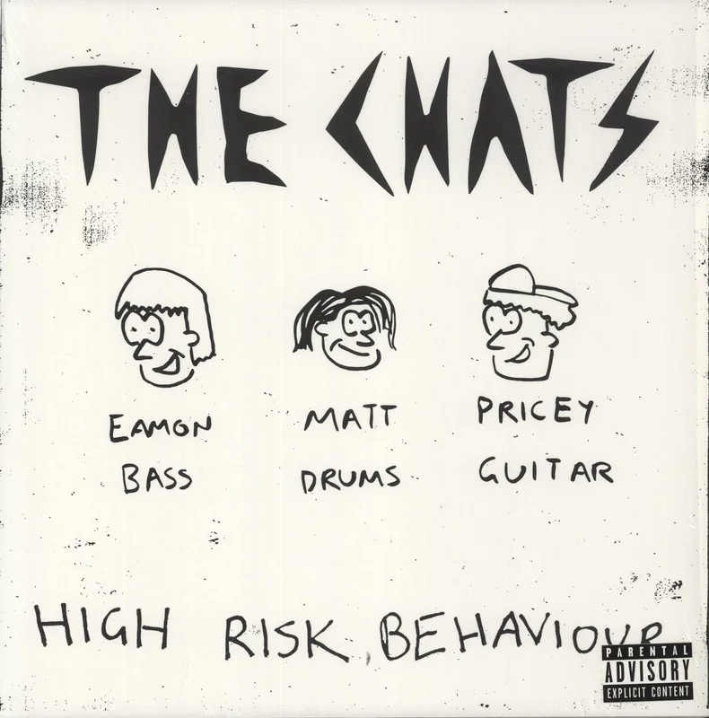 The Chats High Risk Behaviour - Black/White Pinwheel Vinyl - Shrink Australian Vinyl LP