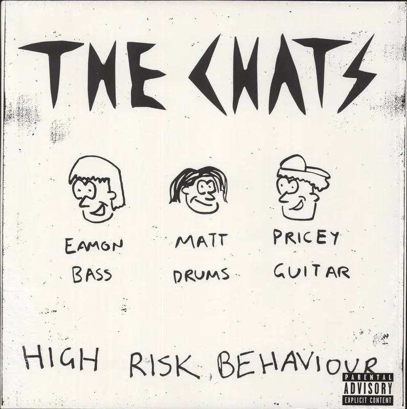 The Chats High Risk Behaviour - Blue with Black Splatter - Shrink UK Vinyl LP