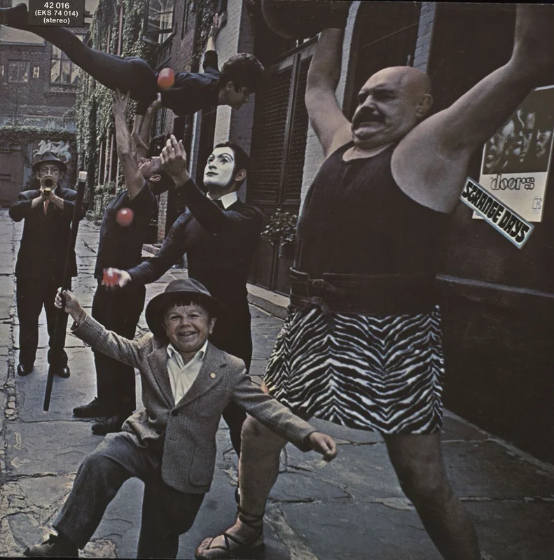 The Doors Strange Days - Red Label German Vinyl LP
