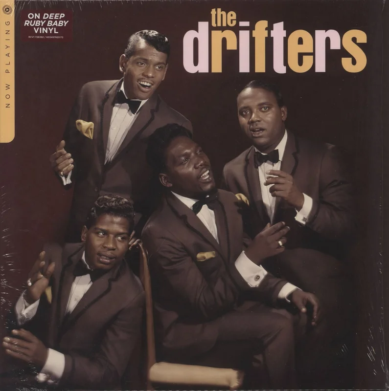 The Drifters Now Playing - Ruby Vinyl - Shrink UK Vinyl LP