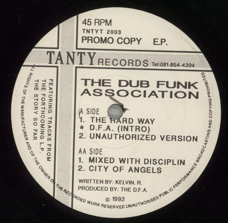 The Dub Funk Association The Hard Way E.P. - Promo UK Promo 12" vinyl