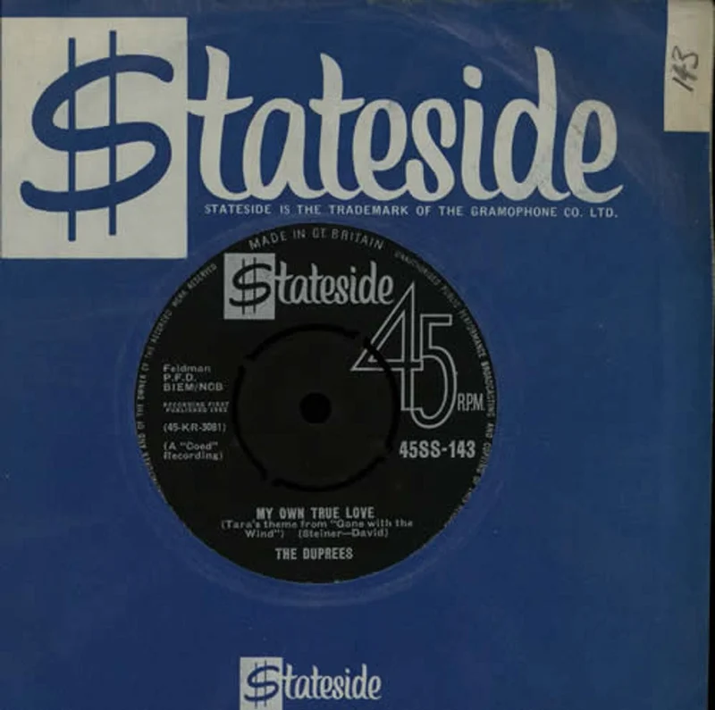 The Duprees My Own True Love UK 7" vinyl