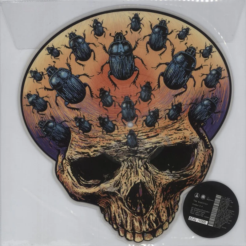 The Exaltics Exodus E.P. - Skull Shaped Picture Disc German Shaped picture disc