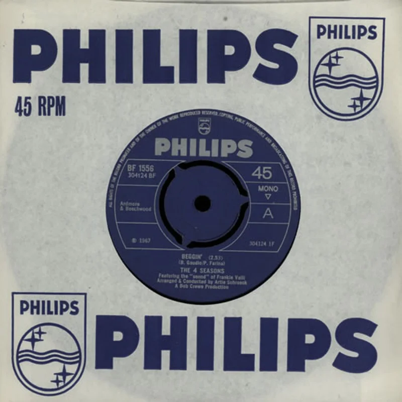 The Four Seasons Beggin' UK 7" vinyl