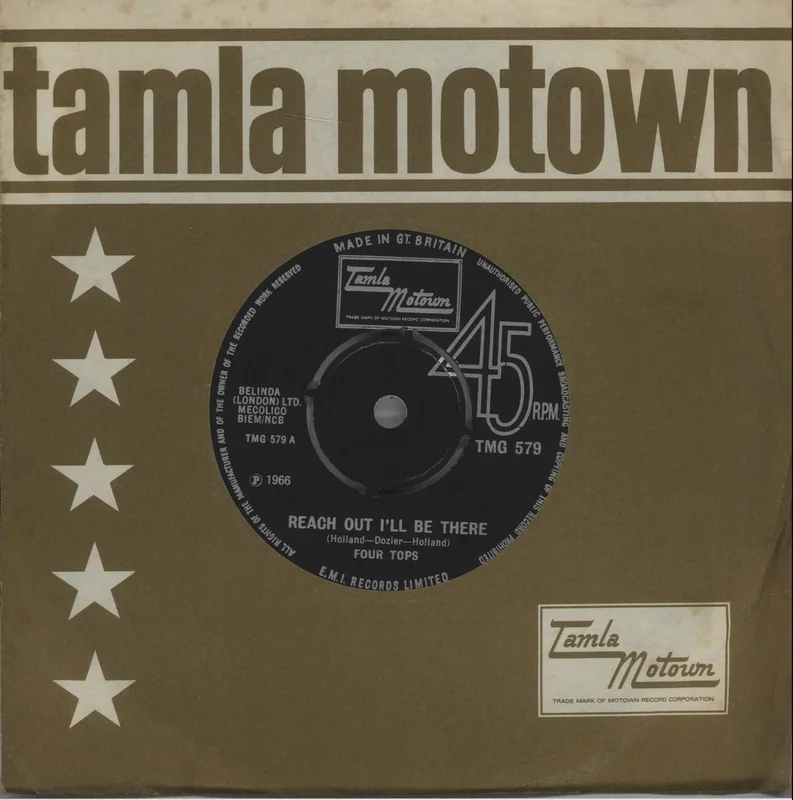 The Four Tops Reach Out I'll Be There - 2nd - 4Pr UK 7" vinyl