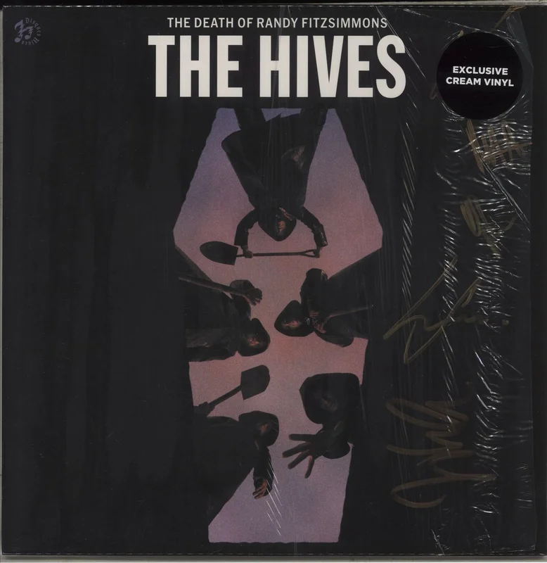 The Hives The Death Of Randy Fitzsimmons - Cream Vinyl - Autographed UK Vinyl LP