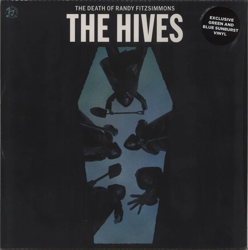 The Hives The Death Of Randy Fitzsimmons - Green And Blue Sunburst Vinyl - Autographed UK Vinyl LP