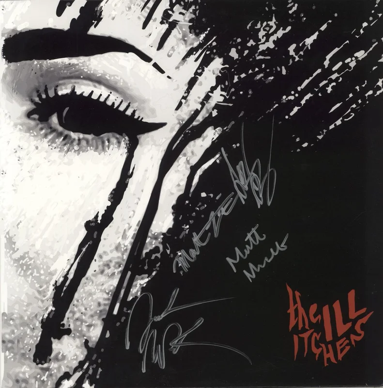 The ILL Itches The Ill Itches - Clear w/ Black & Red Splatter Vinyl - Autographed US Vinyl LP