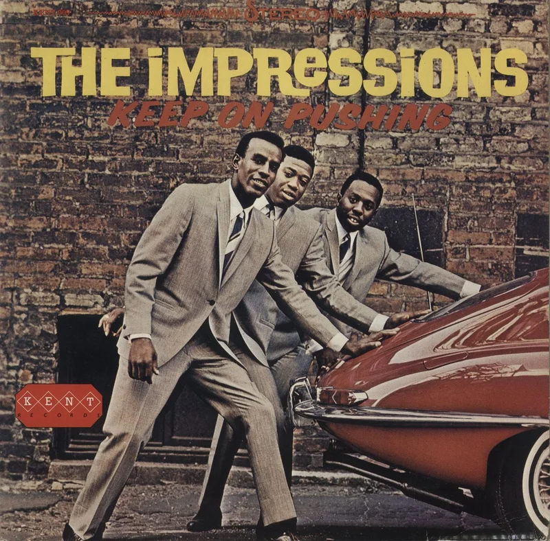 The Impressions Keep On Pushing UK Vinyl LP