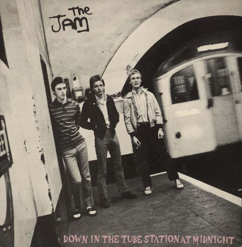 The Jam Down In The Tube Station At Midnight - P/S - VG UK 7" vinyl