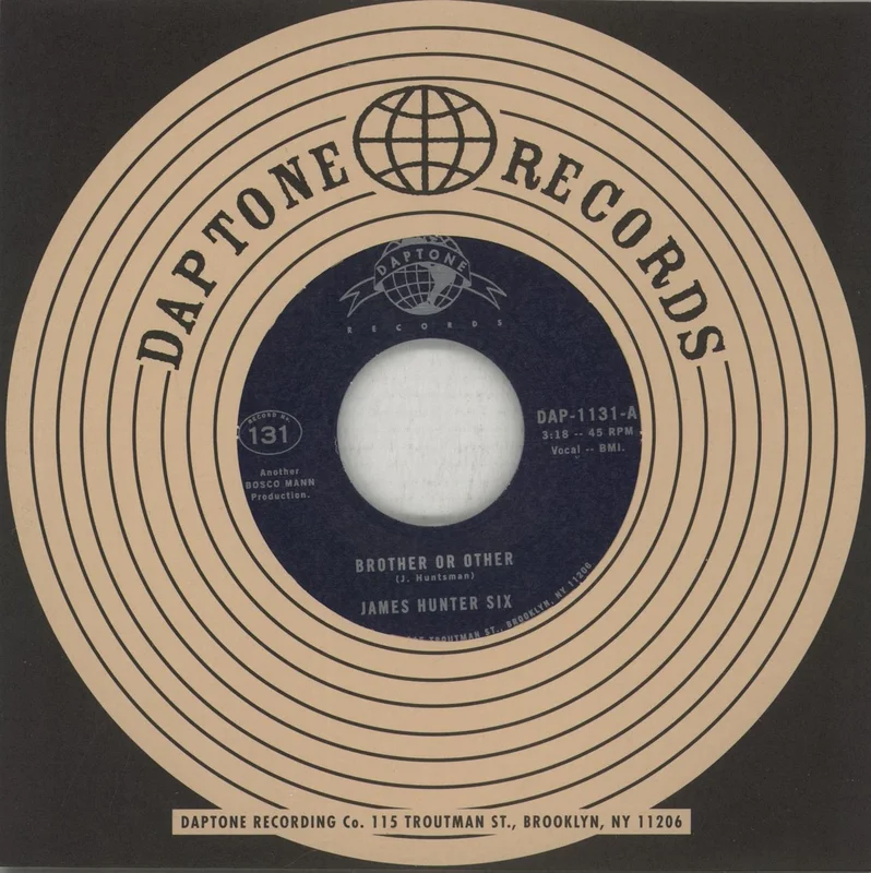 The James Hunter Six Brother Or Other - Coke Bottle Clear Vinyl US 7" vinyl