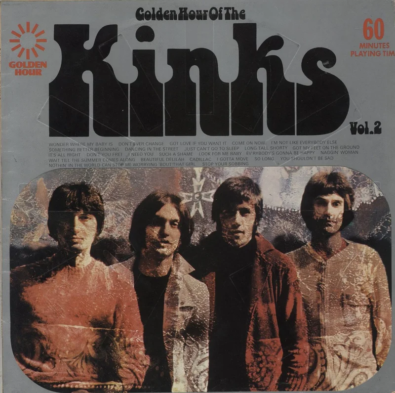 The Kinks Golden Hour Of The Kinks Vol. 2 - Embossed sleeve - Red UK Vinyl LP