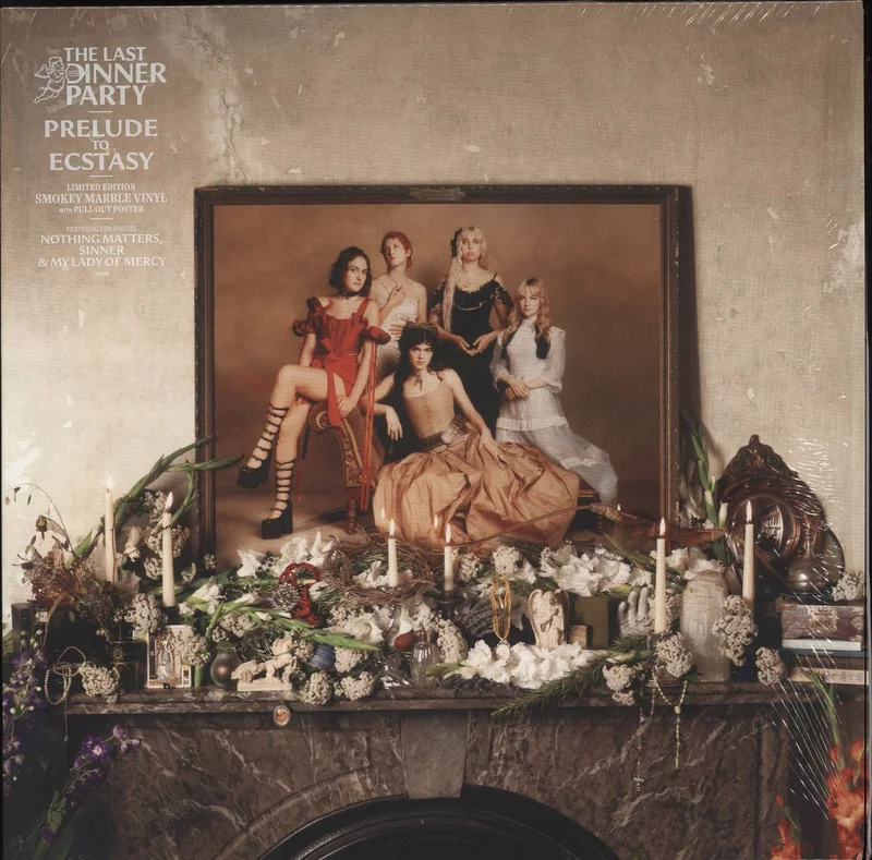 The Last Dinner Party Prelude To Ecstasy - Smokey Marble Vinyl - Autographed Print UK Vinyl LP