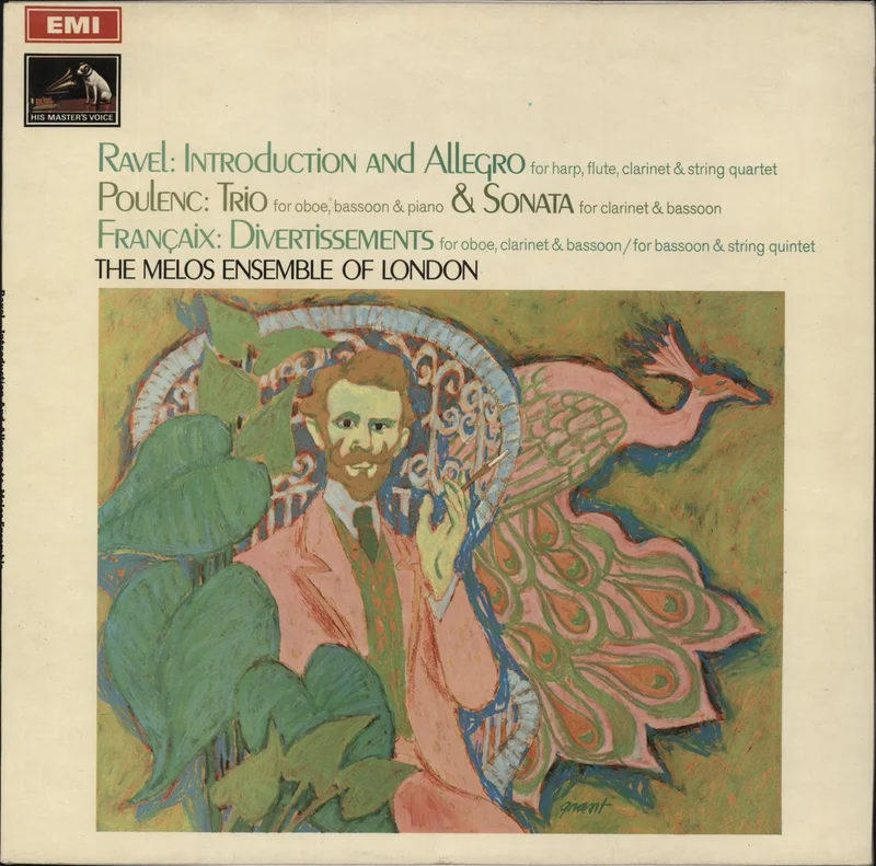 The Melos Ensemble Ravel: Introduction and Allegro UK Vinyl LP