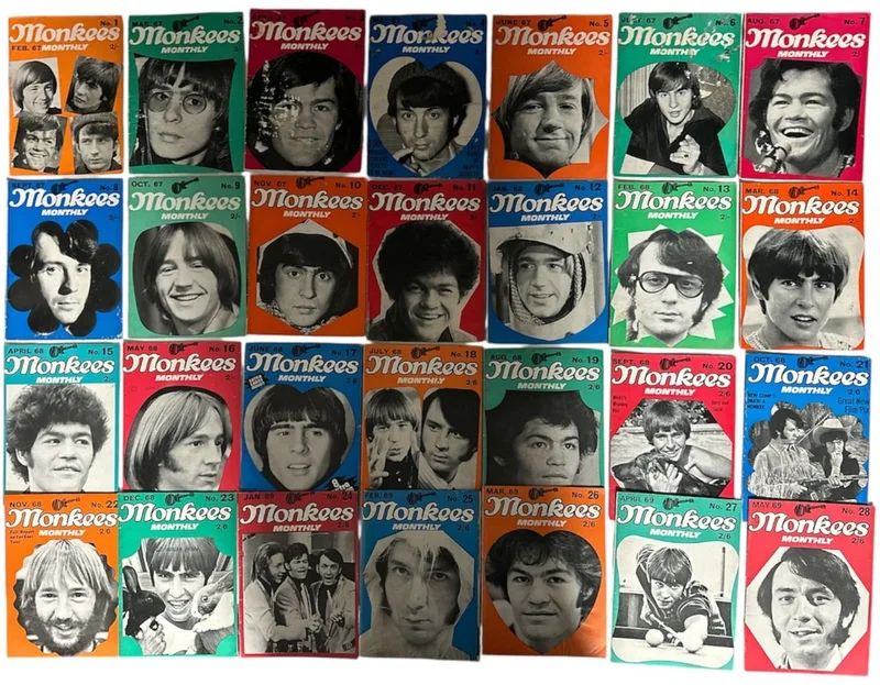 The Monkees Monkees Monthly UK Magazine