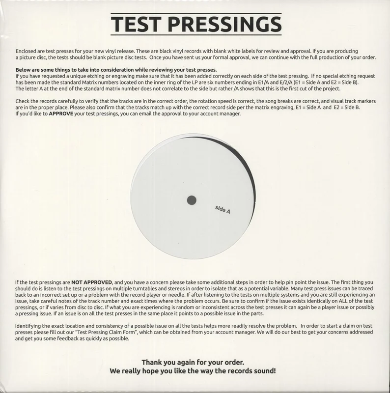 The Moody Blues On The Threshold Of A Dream - Test Pressing UK Vinyl LP