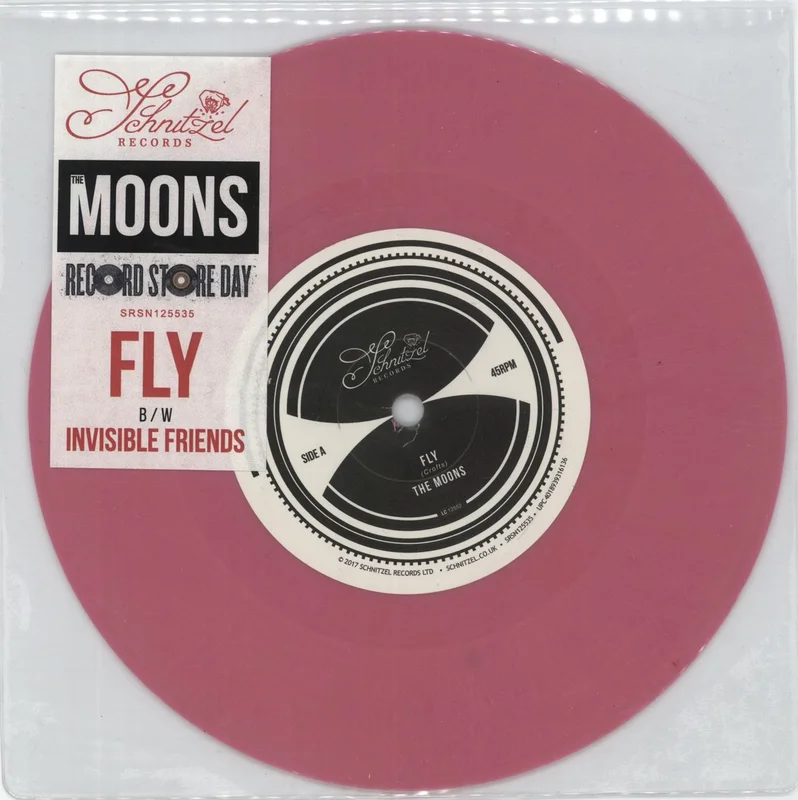 The Moons Fly - Pink Vinyl - RSD17 UK 7" vinyl