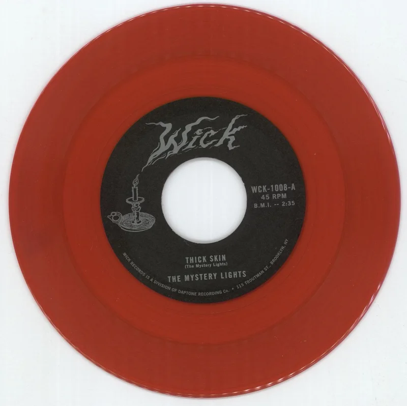 The Mystery Lights Thick Skin - Red Vinyl US 7" vinyl