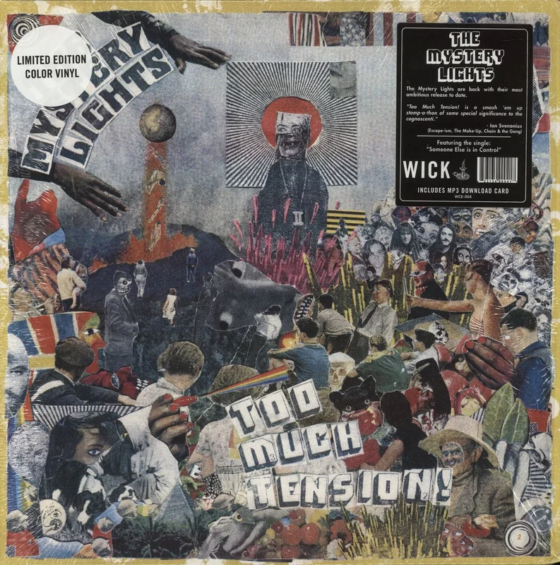 The Mystery Lights Too Much Tension! - Clear With Neon Splatter Vinyl US Vinyl LP