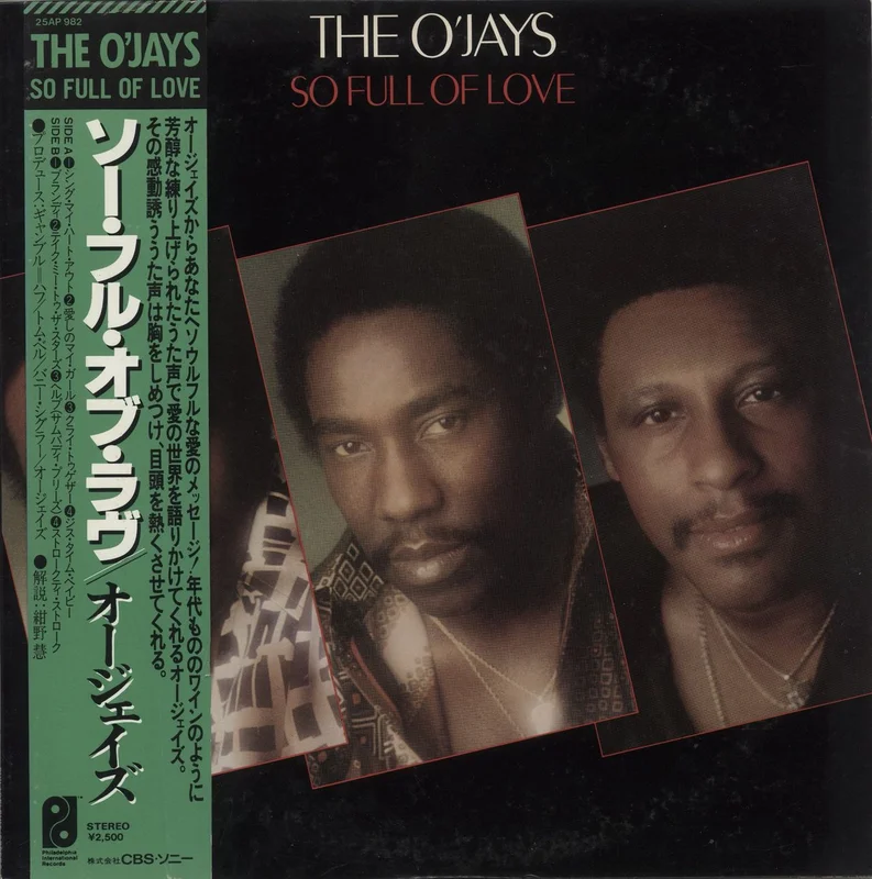 The O'Jays So Full Of Love Japanese Promo Vinyl LP