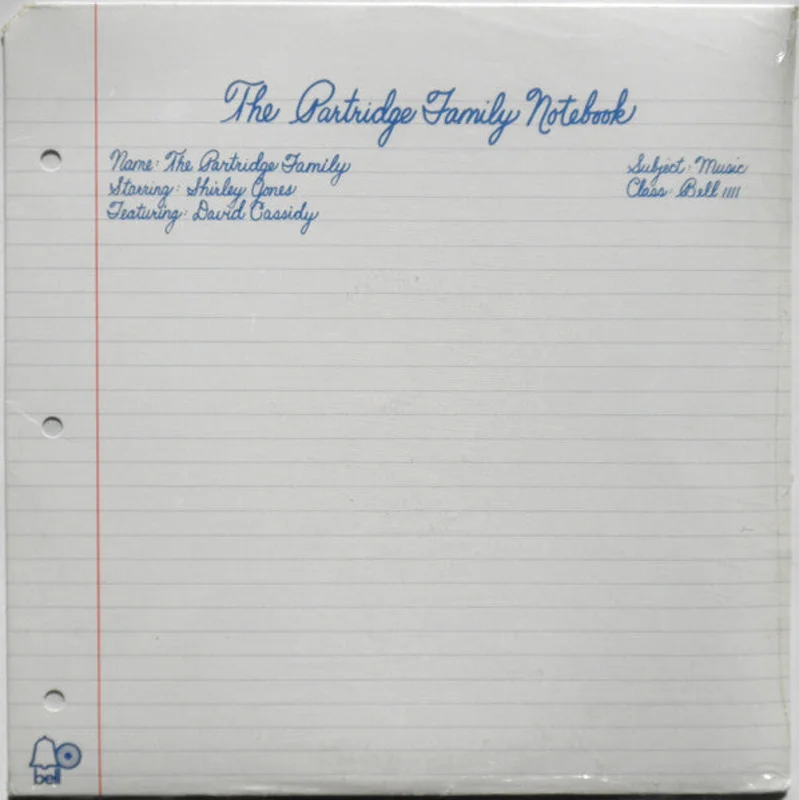 The Partridge Family, Shirley Jones, David Cassidy - The Partridge Family Notebook