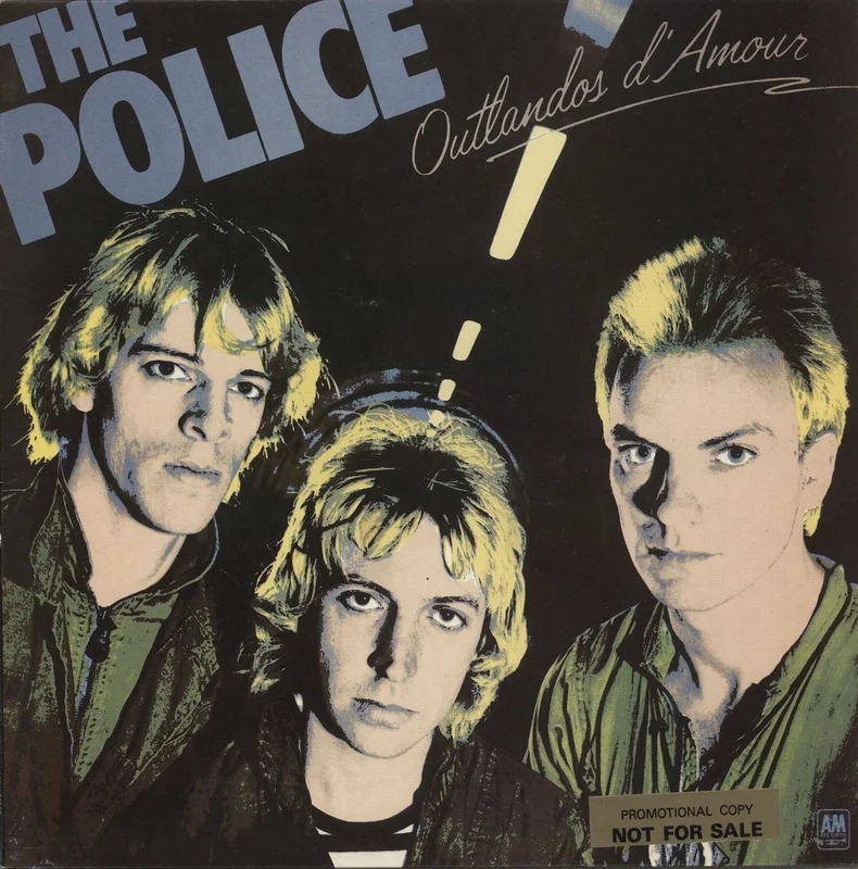 The Police Outlandos D'Amour - Blue Labels - Promo Stickered Sleeve UK Vinyl LP