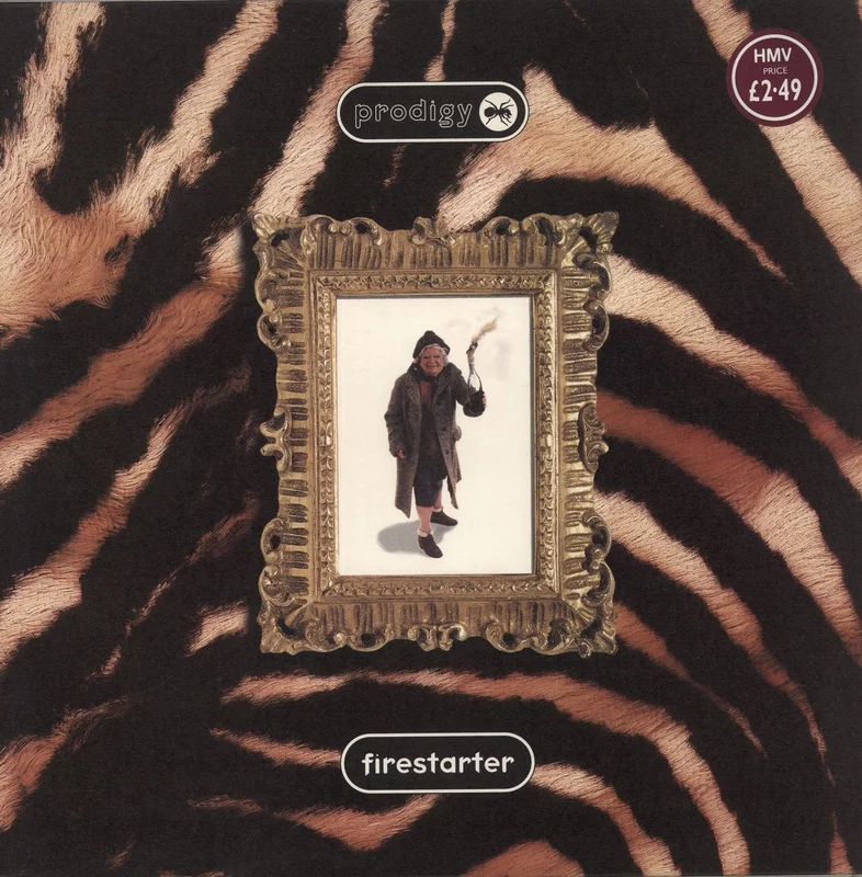 The Prodigy Firestarter - Store Price Sticker UK 12" vinyl