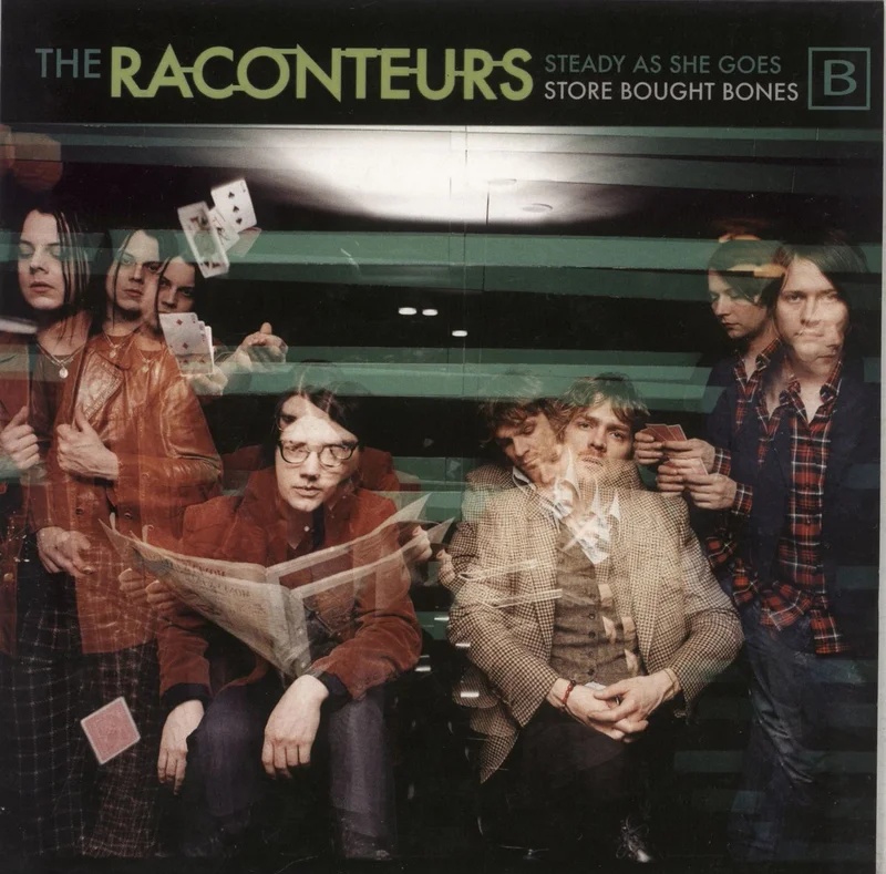The Raconteurs Steady, As She Goes / Store Bought Bones - Green Vinyl US 7" vinyl